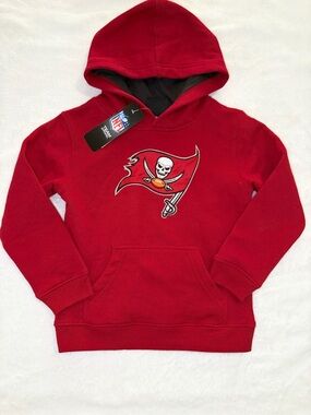 Tampa Bay Buccaneers NFL kids /  Boys Red Hoodie Medium (5/6) Official Licensed